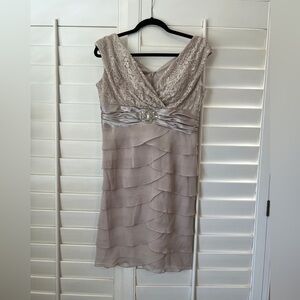 Jessica Lace Midi Dress in Cream